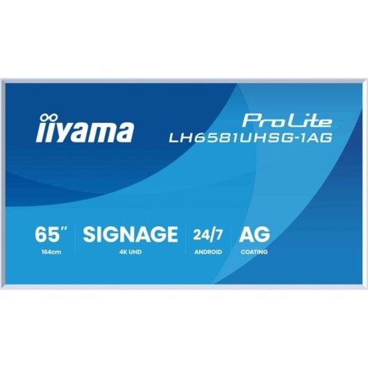 Monitor iiyama LH6581UHSG-1AG 65" UltraHD 4K 60Hz VA WiFi 24/7 Weiß