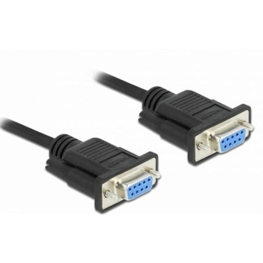 Cavo seriale DeLock 87525 DB-9 F/F 10 m Nero connettori diritti
