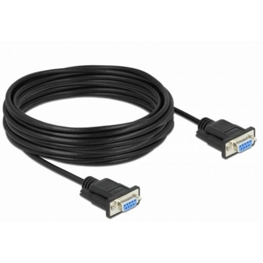 Cavo seriale DeLock 87525 DB-9 F/F 10 m Nero connettori diritti