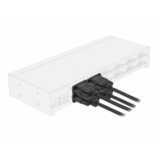 Cavo seriale DeLock 87525 DB-9 F/F 10 m Nero connettori diritti