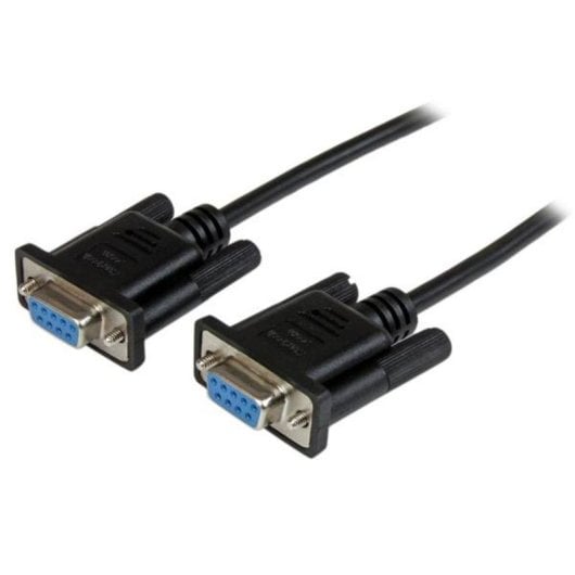 Cable serial Startech SCNM9FF2MBK DB9 nul módem 2 m negro hembra-hembra