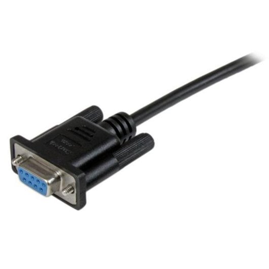 Cable serial Startech SCNM9FF2MBK DB9 nul módem 2 m negro hembra-hembra