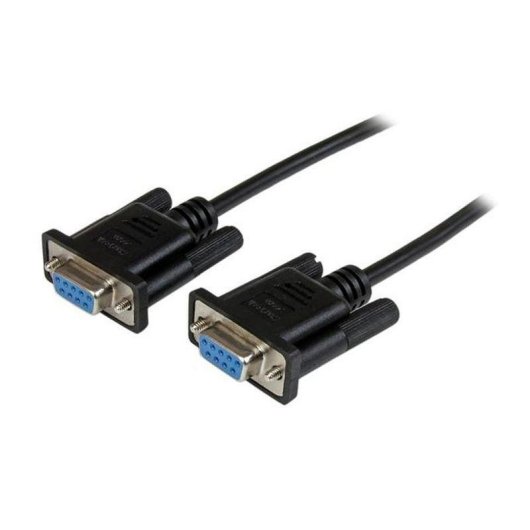 Cable Serial Startech SCNM9FF2MBK DB9 Nul Módem 2 m Negro Hembra-Hembra