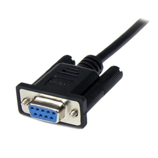 Cabo Série Startech SCNM9FM2MBK DB9 Macho a Fêmea Blindado 2 m Preto