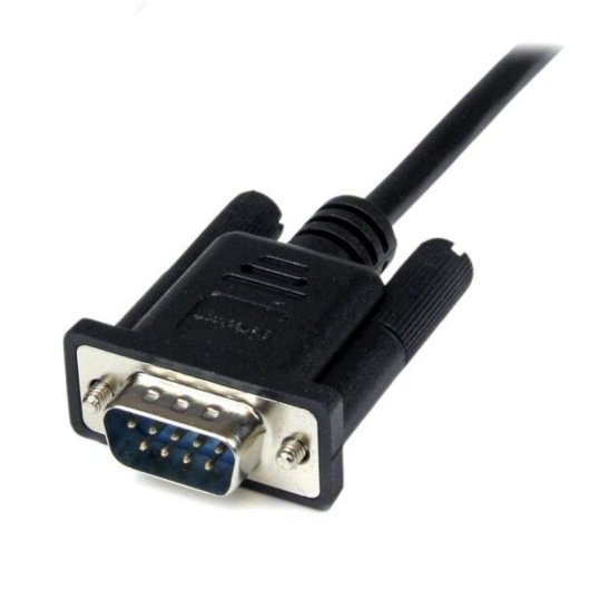 Cabo Série Startech SCNM9FM2MBK DB9 Macho a Fêmea Blindado 2 m Preto