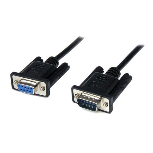 Cabo Série Startech SCNM9FM2MBK DB9 Macho a Fêmea Blindado 2 m Preto