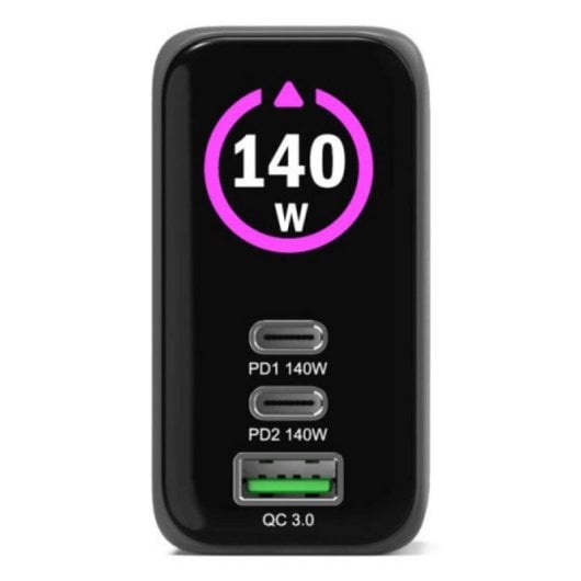 Chargeur Port Designs 902140PEU GaN 140W USB-C Power Delivery câble 2m