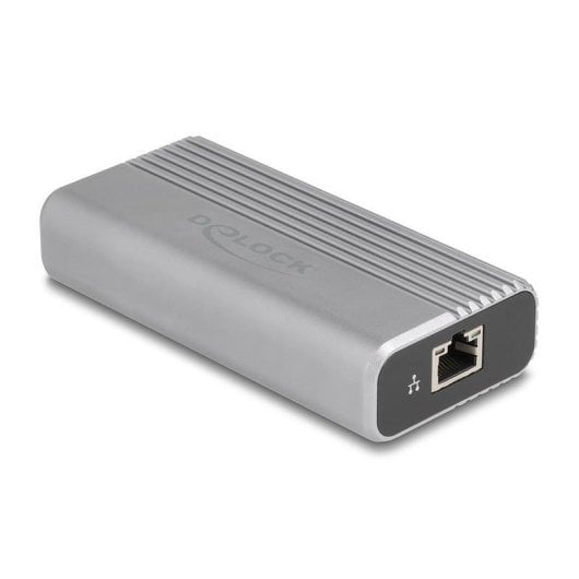Tarjeta di Rete DeLock 64349 USB Type-C 40 Gbps RJ-45 10GbE Alluminio