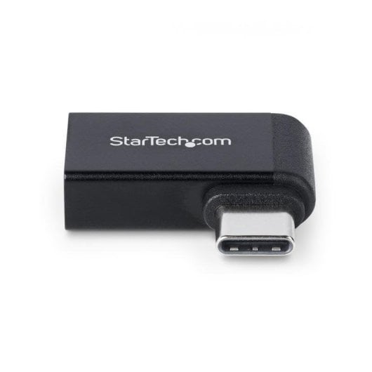Adaptateur USB-C à USB-A Startech USB31CAADGCPRA coudé compact aluminium noir