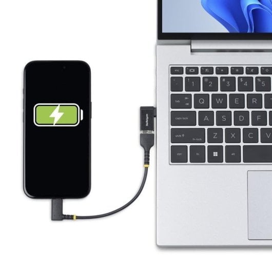 Adaptateur USB-C à USB-A Startech USB31CAADGCPRA coudé compact aluminium noir