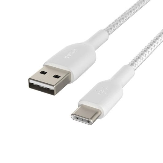 Cavo USB Belkin CAB002BT3MWH 3 m USB-A a USB-C Bianco Nylon