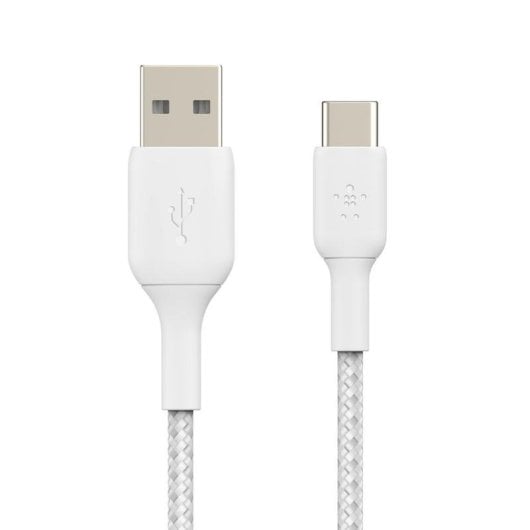 Cavo USB Belkin CAB002BT3MWH 3 m USB-A a USB-C Bianco Nylon