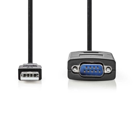 Cable serial Nedis CCGW60852BK09 USB-A a RS232 0,9 m negro