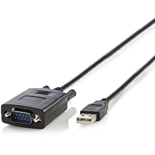 Cable serial Nedis CCGW60852BK09 USB-A a RS232 0,9 m negro