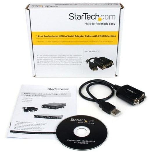Adattatore USB a Seriale StarTech ICUSB2321X DB9 RS232 0,42 m Nero