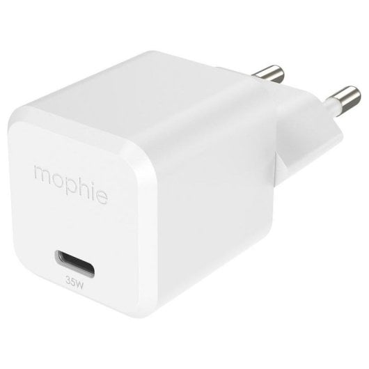 Caricatore da parete Mophie 409917045 USB-C 35 W GaN compatto bianco