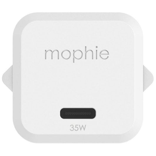 Caricatore da parete Mophie 409917045 USB-C 35 W GaN compatto bianco