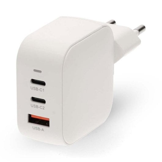 Chargeur mural Nedis WGCHA70WWT 70W GaN USB-C PD3.0 blanc