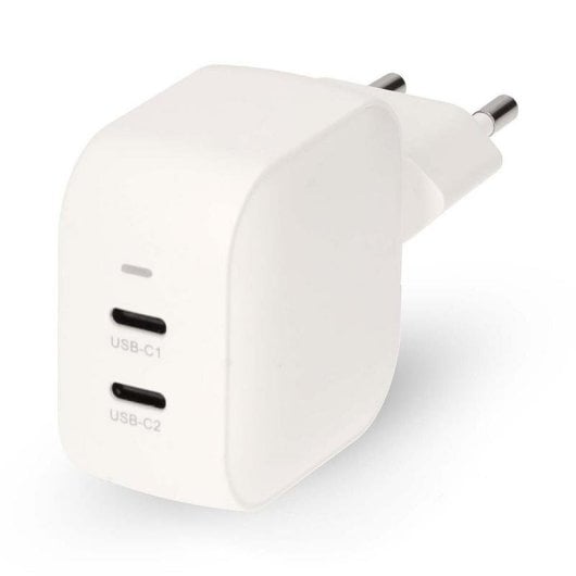 Carregador de parede GaN Nedis WGCHA35WWT USB-C 35 W compacto 2 portas Branco