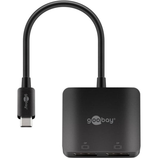 Adaptador gráfico USB Goobay 60171 USB-C a 2x DisplayPort HDR 8K