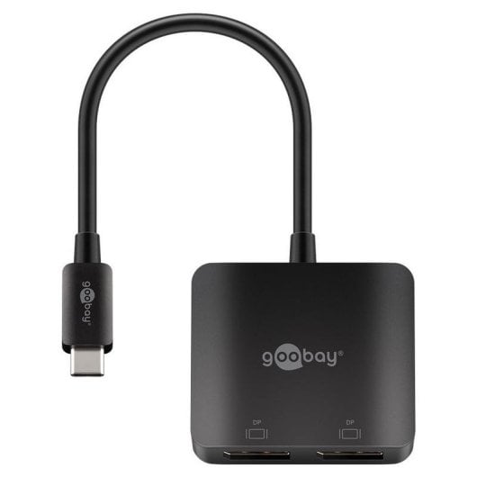 Adaptador gráfico USB Goobay 60171 USB-C a 2x DisplayPort HDR 8K