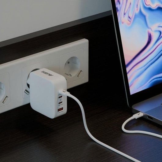 Caricatore Akashi ALTGAN100W 130W USB-C 100W USB-A 30W