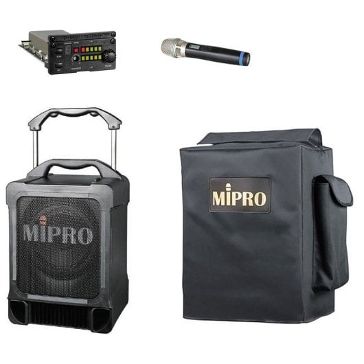 Système de sonorisation portable MiPro MIPMA707PACK 100W RMS UHF Sans fil Housse incluse