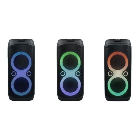 Altavoces Muse Fiesta sans fil 600 W Bluetooth avec effets LED