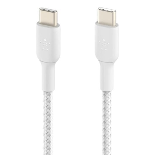 Cavo USB-C Belkin CAB004BT2MWH 2 m 60W Bianco Trecciato Nylon