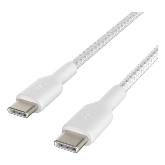 Cavo USB-C Belkin CAB004BT2MWH 2 m 60W Bianco Trecciato Nylon