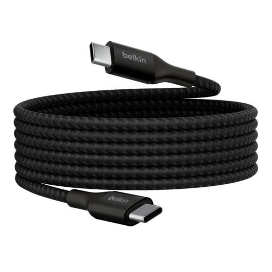 Cavo USB-C Belkin CAB015bt2MBK 2 m 240W Nylon Nero Ricarica Rapida