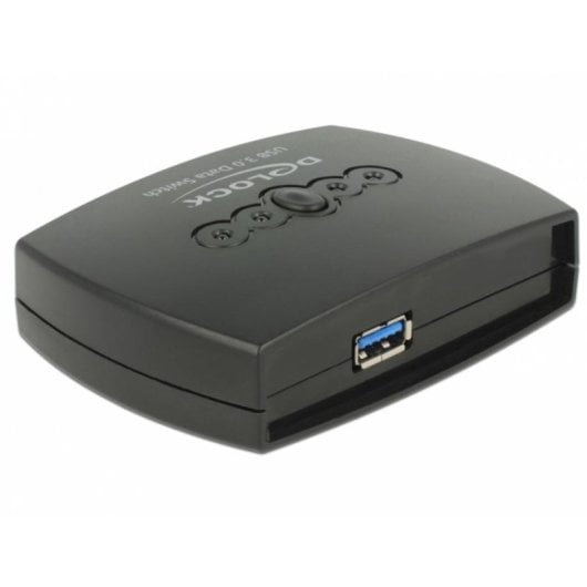 Interruptor USB DeLock 87724 4 Portas USB-B 1 Porta USB-A 5 Gbit/s Preto