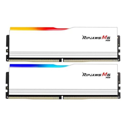 Memoria RAM G.Skill Ripjaws M5 RGB 32GB 2x16GB DDR5 5200MHz CL40 Bianco Intel XMP