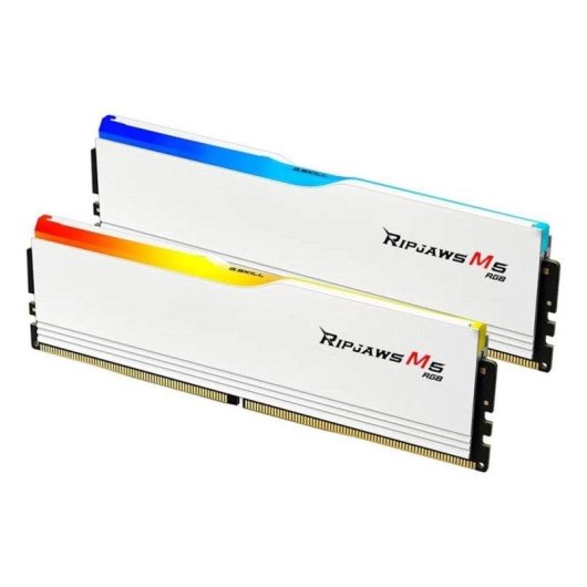 Memoria RAM G.Skill Ripjaws M5 RGB 32GB 2x16GB DDR5 5200MHz CL40 Bianco Intel XMP