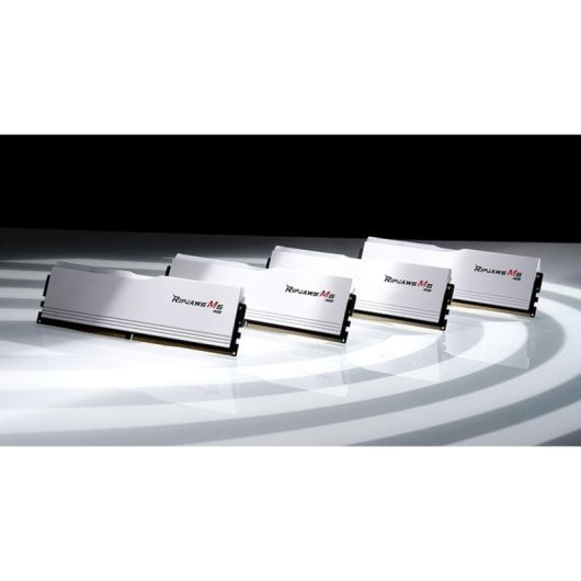 Memória RAM G.Skill Ripjaws M5 RGB F5-5200J4040A16GX2-RM5RW 32GB 2x16GB DDR5 5200MHz CL40 Kit Dual Channel XMP RGB Branco