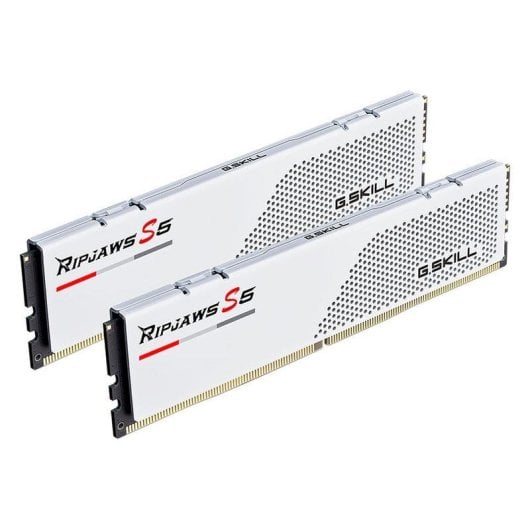 Memoria RAM G.Skill Ripjaws S5 F5-5600J4040C16GX2-RS5W 32GB 2x16GB DDR5 5600MHz CL40 Intel XMP Blanco