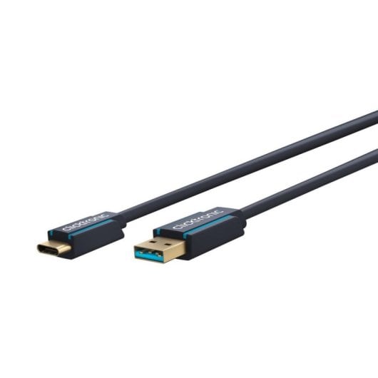 Câble USB Clicktronic 45123 0,5 m USB-C vers USB-A Haut Débit