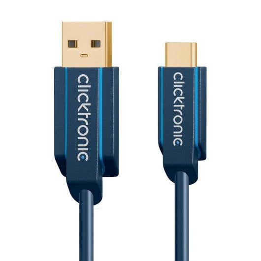 Câble USB Clicktronic 45123 0,5 m USB-C vers USB-A Haut Débit