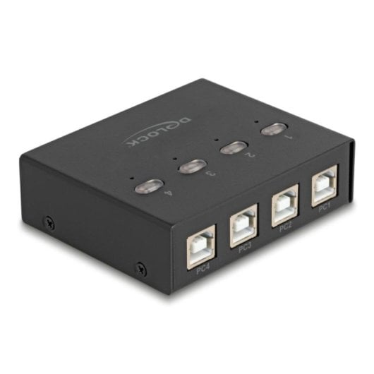 Interruptor DeLock 11507 USB 2.0 8 portas Switch Preto