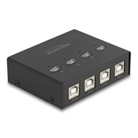 Interruptor DeLock 11507 USB 2.0 8 portas Switch Preto