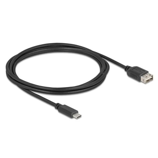 Cavo USB DeLock 81537 2 m USB-C a USB-A 2.0 Nero