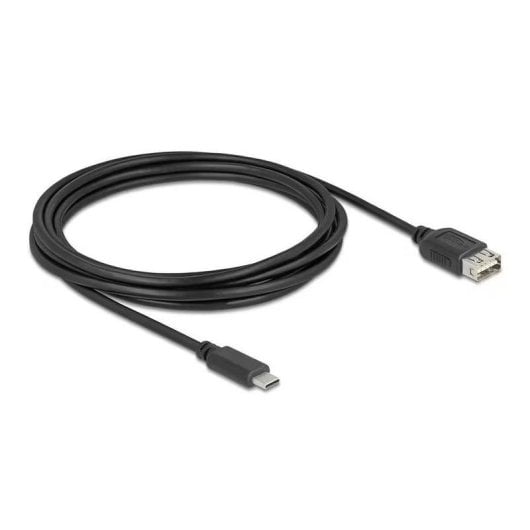 Cavo USB DeLock 81538 USB-C/USB-A 2.0 3 m Nero Connettori Placcati Oro