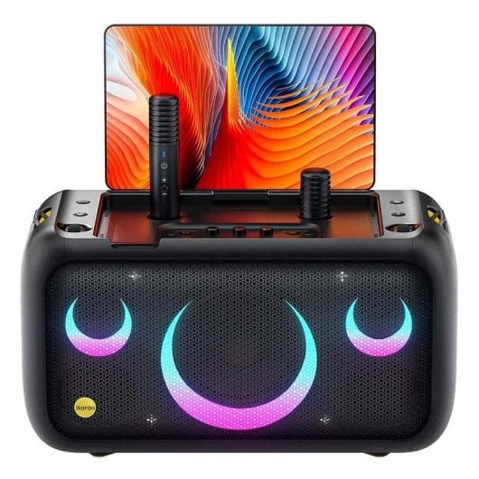 Enceintes Ikarao Karaoke Sans Fil 800W WiFi Bluetooth Ecran LCD 13,3"