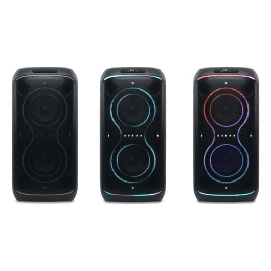 Altifalantes Muse Party Bluetooth 300W portáteis com efeitos LED e microfone