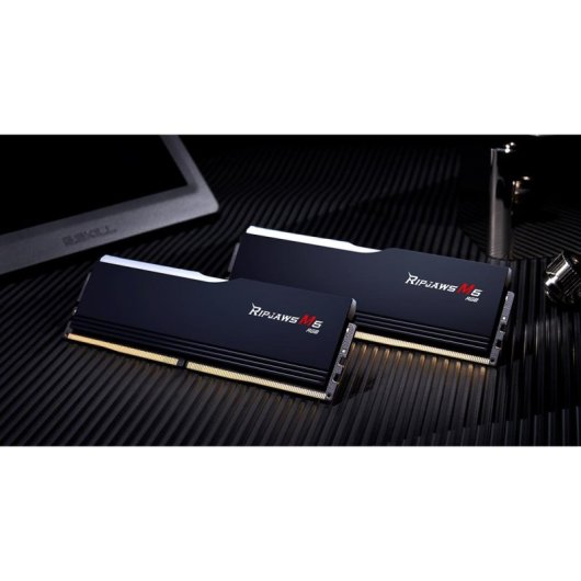 Memoria RAM G.Skill Ripjaws M5 RGB F5-6000J3036F24GX2-RM5RK 48GB 2x24GB DDR5 6000MHz CL30 Intel XMP RGB Schwarz