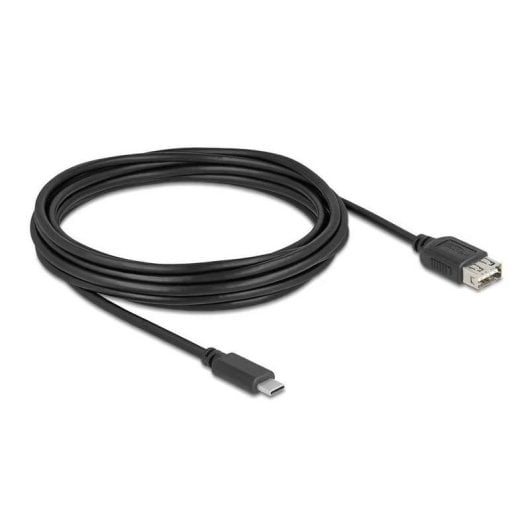 Cavo USB DeLock 81539 5 m USB-C a USB-A 2.0 Oro Nero