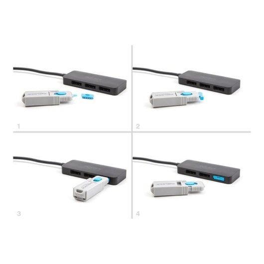 Port-Lock-Werkzeug DeLock 20969 für DisplayPort HDMI USB-A USB-C Grau
