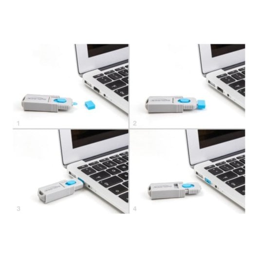 Bloqueur de port DeLock 20947 USB Type-A femelle paquet 10 pièces bleu
