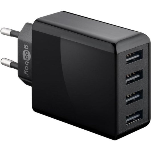 Régua Goobay 44953 4 USB-A 30 W Proteção Sobreintensidade e Sobreaquecimento