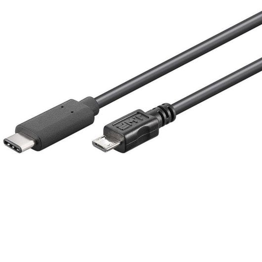 USB-Kabel Goobay 67992 Micro-USB B zu USB C 0,6 m Schwarz